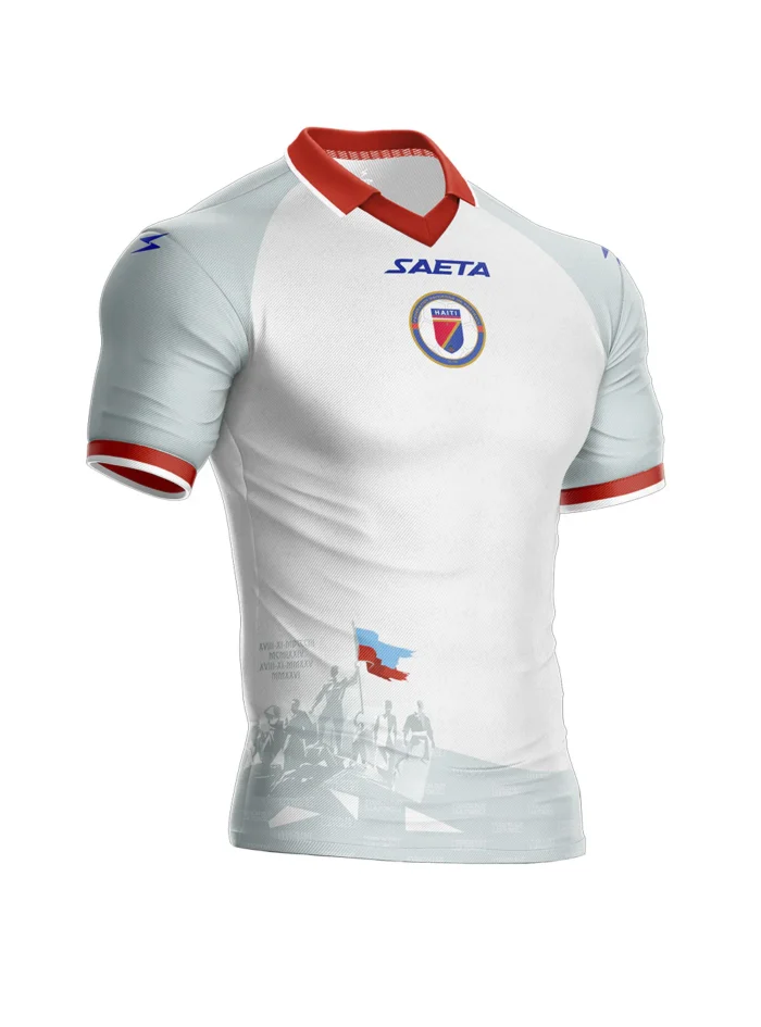 ORDER 2026 - Men's Authentic Haiti National Soccer Team Jersey White - Image 2