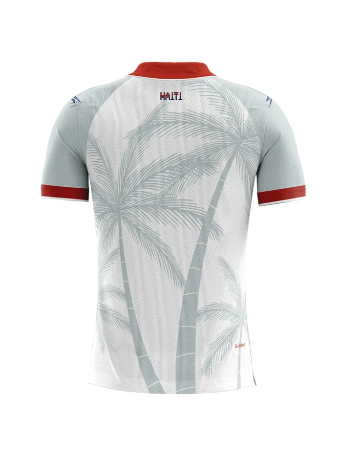ORDER 2026 - Men's Haiti Soccer Team Fans Jersey White - Image 2