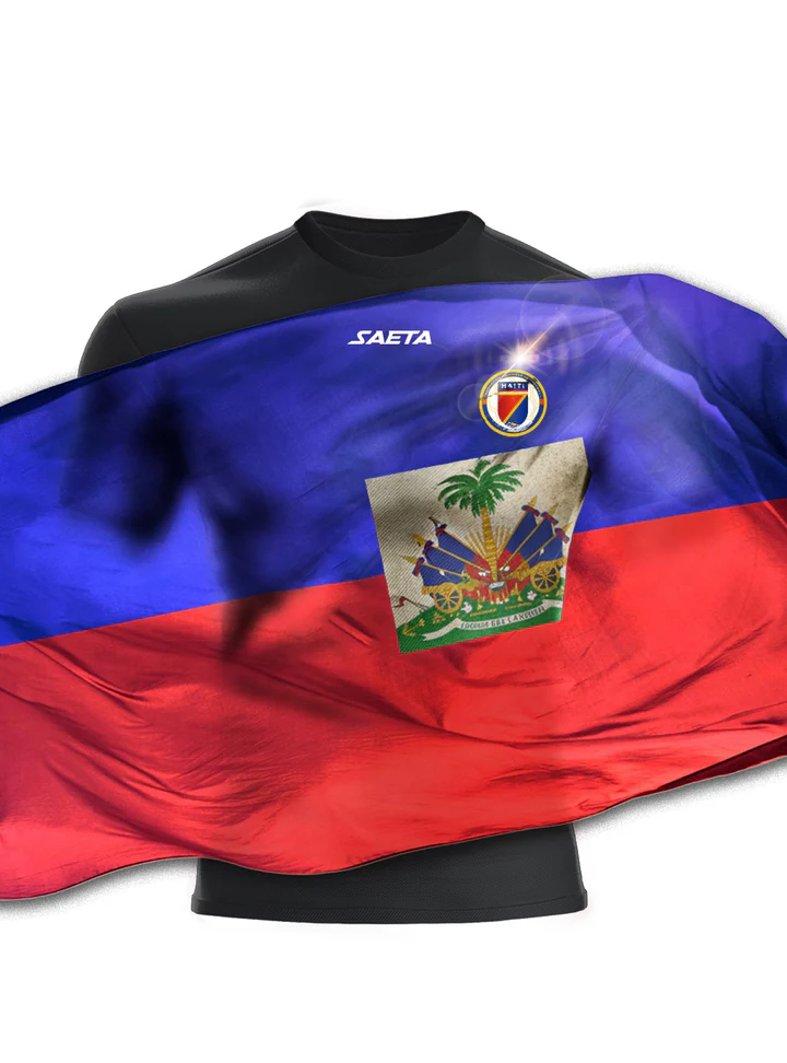 Mens Authentic Haiti National Soccer Team Goalkeeper Jersey Black