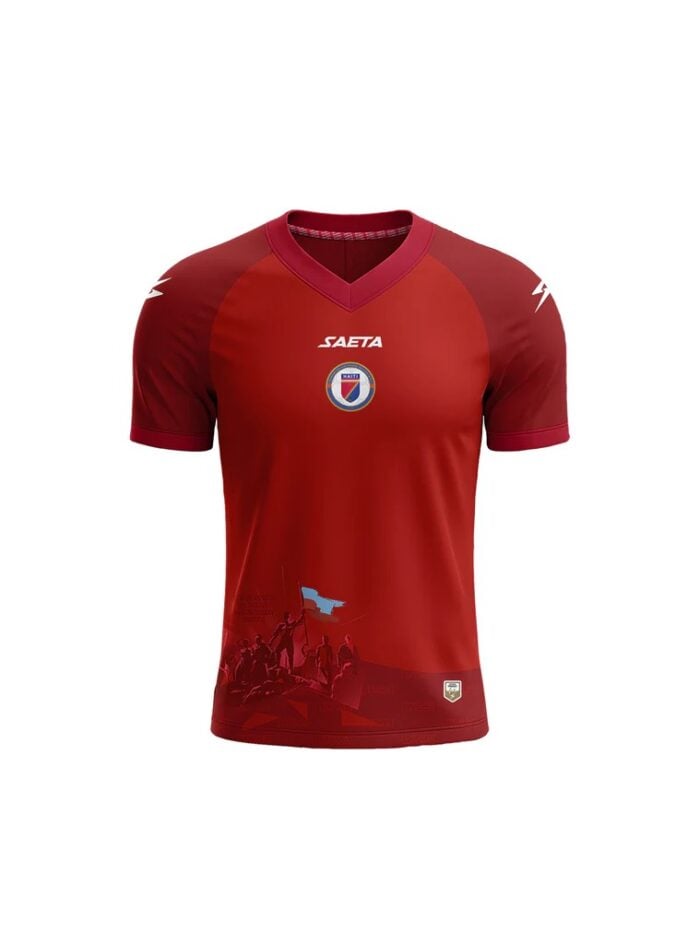 2026 HAITI NATIONAL SOCCER TEAM KIDS FANS JERSEY – RED - Image 2