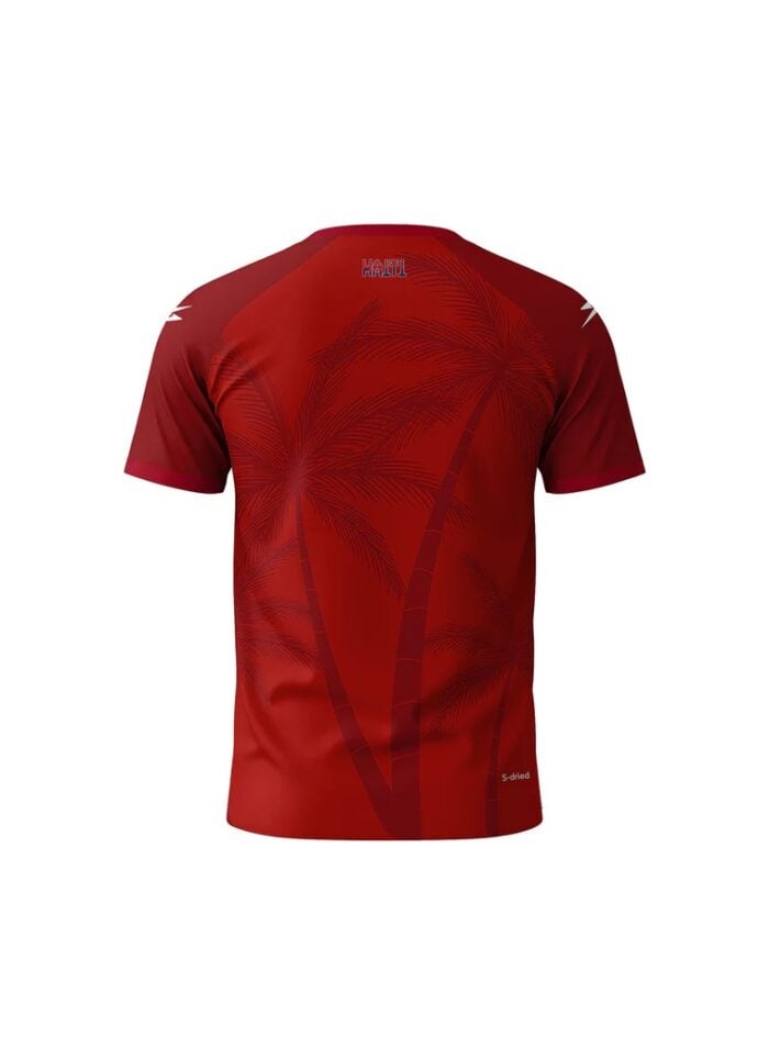 2026 HAITI NATIONAL SOCCER TEAM KIDS FANS JERSEY – RED - Image 3